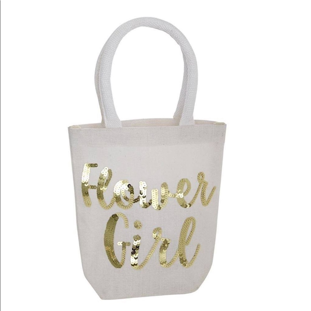 NEW WITH TAGS Mud Pie Flower Girl Tote